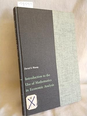 Immagine del venditore per Introduction to the Use of Mathematics in Economic Analysis. venduto da Versandantiquariat Waffel-Schrder