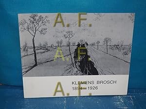 Seller image for Der Zeichner Klemens Brosch 1894 - 1926. for sale by Antiquarische Fundgrube e.U.