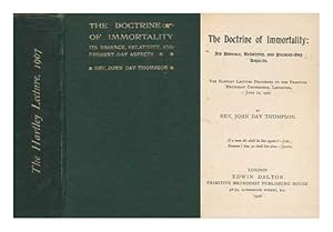 Imagen del vendedor de The Doctrine of Immortality: its Essence, Relativity, and Present-Day Aspects a la venta por WeBuyBooks