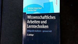 Bild des Verkufers fr Wissenschaftliches Arbeiten und Lerntechniken: Erfolgreich studieren - gewusst wie!. zum Verkauf von Antiquariat Bookfarm