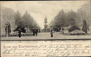 Bild des Verkufers fr Ansichtskarte / Postkarte Berlin Charlottenburg, Denkmal des Prinzen Albrecht von Preuen zum Verkauf von akpool GmbH