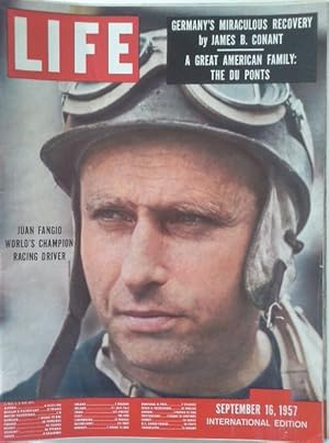 Life International Magazine September 16,1957. Juan Fangio. Du Ponts.