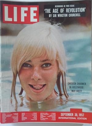 Life International Magazine September 30,1957. May Britt.