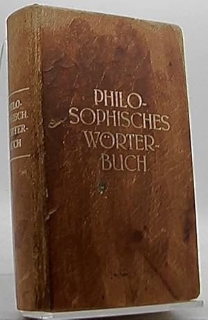 Seller image for Philosophisches Wrterbuch. for sale by Antiquariat Unterberger