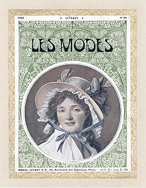 "PORTRAIT DE Mme SERIZIAT" Couverture originale entoilée d'après Jacques-Louis DAVID / LES MODES ...