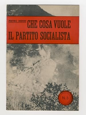 Bild des Verkufers fr Che cosa vuole il Partito Socialista. zum Verkauf von Libreria Oreste Gozzini snc