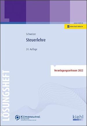 Image du vendeur pour Steuerlehre - Lsungsheft mis en vente par AHA-BUCH GmbH