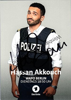 Original Autogramm Hassan Akkouch WAPO Berlin /// Autograph signiert