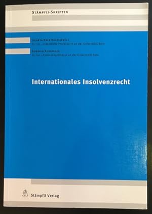 Imagen del vendedor de Internationales Insolvenzrecht. a la venta por Antiquariat Im Seefeld / Ernst Jetzer