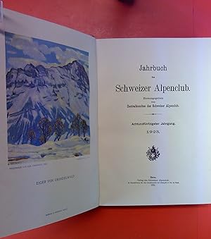 Bild des Verkufers fr Jahrbuch des Schweizer Alpenclub - Achtundfnfzigster (LVIII.) Jahrgang. 1923. zum Verkauf von biblion2