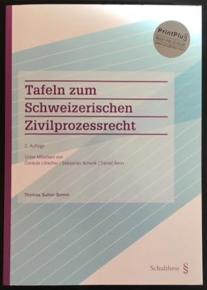 Bild des Verkufers fr Tafeln zum Schweizerischen Zivilprozessrecht zum Verkauf von Antiquariat Im Seefeld / Ernst Jetzer