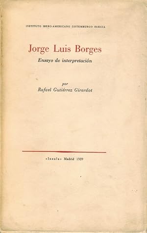 Jorge Luis Borges. Ensayo de interpretación.