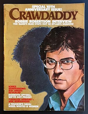 Bild des Verkufers fr Crawdaddy (March 1976) - includes a Time of the Assassins column by William S. Burroughs zum Verkauf von Philip Smith, Bookseller