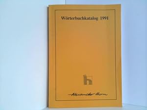 Bild des Verkufers fr Wrterbuchkatalog 1991 zum Verkauf von ABC Versand e.K.