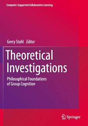 Bild des Verkufers fr Theoretical Investigations : Philosophical Foundations of Group Cognition zum Verkauf von AHA-BUCH GmbH