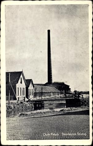 Ansichtskarte / Postkarte Oude Pekela Groningen Niederlande, Steenfabriek Strating