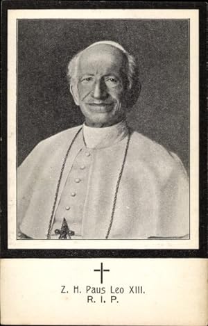 Ansichtskarte / Postkarte Papst Leo XIII, Portrait