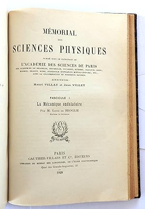 Mémorial des sciences physiques publié sous le patronage de l'Académie des sciences de Paris (.) ...