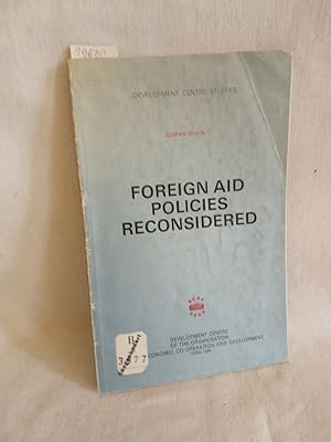 Bild des Verkufers fr Foreign Aid Policies Reconsidered. zum Verkauf von Versandantiquariat Waffel-Schrder