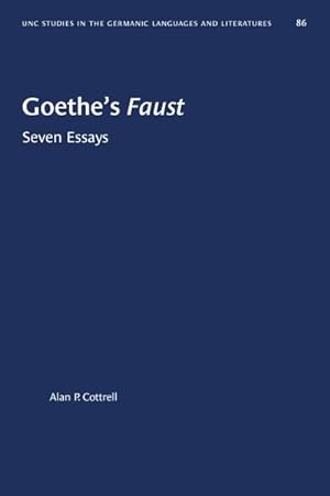 Immagine del venditore per Goethe's Faust : Seven Essays venduto da GreatBookPricesUK