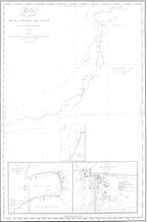 Bild des Verkufers fr Carte d'une partie de la Terre de Witt (a la Nouvelle-Hollande), Dressee par M. L. Freycinet, Commandant le Casuarina & Boullanger, Ingenieur-Hydrographe d'apres leurs observations et celles de Mr. Ronsard, annees 1801 & 1803 (Western Australian coast) zum Verkauf von Muir Books -Robert Muir Old & Rare Books - ANZAAB/ILAB