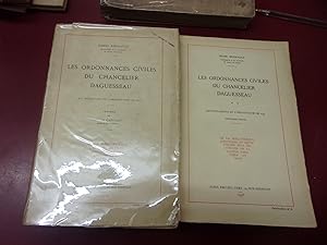 Les ordonnances civiles du Chancelier d'Aguesseau.