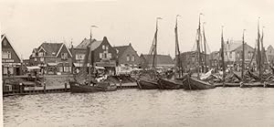 Netherlands Volendam Harbor Fishing Boats old Amateur Photo 1950's #1
