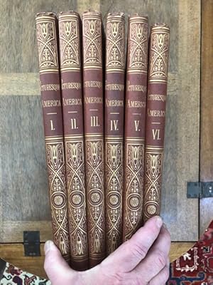 Image du vendeur pour Picturesque America; or The Land We Live In: A Delineation by Pen and Pencil of the Mountains, Rivers, Lakes, Forests, Water-falls, Shores, Canons, Valleys, Cities, and Other Picturesque Features of Our Country. Six volumes, complete mis en vente par Tiber Books