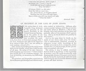 Seller image for An Incident In The Life Of John Adams for sale by Legacy Books II