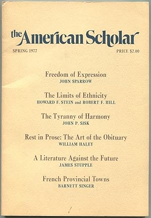 Bild des Verkufers fr The American Scholar - Volume 46, Number 2, Spring, 1977 zum Verkauf von Between the Covers-Rare Books, Inc. ABAA