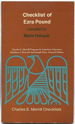 Imagen del vendedor de The Merrill Checklist of Ezra Pound (Charles E. Merrill Program in American Literature) a la venta por Between the Covers-Rare Books, Inc. ABAA
