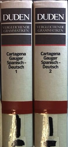 Bild des Verkufers fr Duden Vergleichende Grammatiken: Spanisch - Deutsch (2 Bnde KOMPLETT) - Teil 1: Phonetik und Phonologie/ Nominalflexematik/ Verbalfleximatik/ Verbalphrase/ Teil 2: Nominal- und Pronominalphrase/ Wortbildung/ Zusammefassung der wichtigsten grammatischen Unterschiede/ Von Inhalt zu den Formen/ Falsche Freunde. zum Verkauf von books4less (Versandantiquariat Petra Gros GmbH & Co. KG)