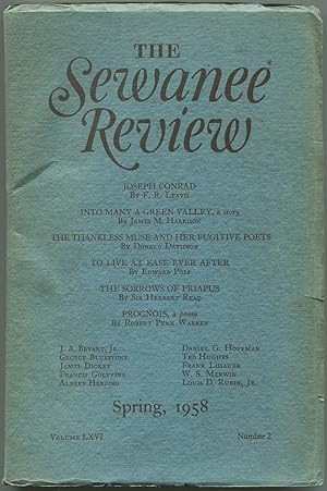 Bild des Verkufers fr The Sewanee Review - Volume LXVI, Number 2, April-June, 1958 zum Verkauf von Between the Covers-Rare Books, Inc. ABAA