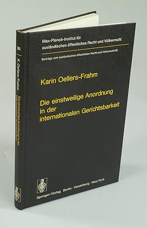Seller image for Die einstweilige Anordnung in der internationalen Gerichtsbarkeit. for sale by Antiquariat Dorner