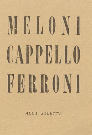 Imagen del vendedor de Meloni Cappello Ferroni a la venta por Studio Bibliografico Marini