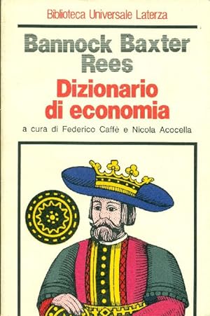 Seller image for Dizionario di economia for sale by Studio Bibliografico Marini