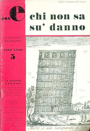 Bild des Verkufers fr E chi non sa su&#39; danno. Maggio 1949, Anno XVIII, N. 5 zum Verkauf von Studio Bibliografico Marini