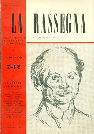 La Rassegna. Luglio-Dicembre 1959, Anno XXVIII, N. 7-12