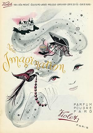 "IMAGINATION de VIOLET" Annonce originale entoilée (1938)