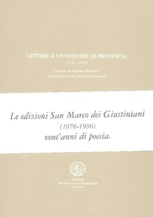 Lettere a un editore di provincia (1976-1996)