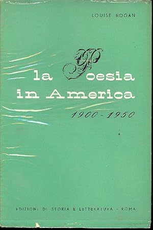 Image du vendeur pour La poesia in America 1900-1950 mis en vente par Studio Bibliografico Marini