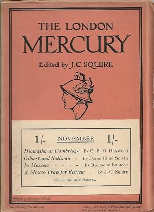 The London Mercury. Edited by J C Squire Vol.XXVII, No.157, November 1932