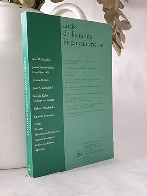 ANALES DE LITERATURA HISPANOAMERICANA. Nº 12.