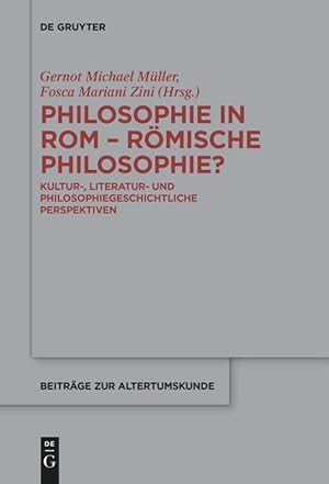 Seller image for Philosophie in Rom - Roemische Philosophie? for sale by moluna