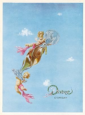 "DIVINE D'ORSAY" Annonce originale entoilée parue dans PLAISIR DE FRANCE (1947)