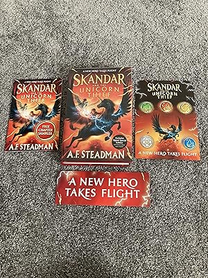 Seller image for SKANDAR AND THE UNICORN THIEF: EXCLUSIVE SPECIAL SIGNED UK FIRST EDITION HARDCOVER WITH BONUS MAP, BOOK MARK, CHAPTER SAMPLER & STICKER for sale by Books for Collectors