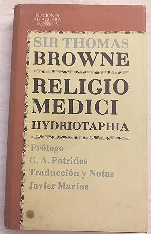 Seller image for Religio Medici Hydriotaphia. for sale by Aaromadelibros