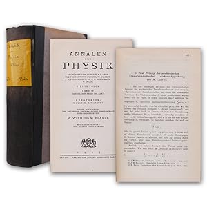 Seller image for Zum Prinzip der mechanischen Transformierbarkeit (Adiabatenhypothese). SS. 619-628. In: Annalen der Physik. Vierte Folge. Band 76. for sale by Antiquariat Gerhard Gruber