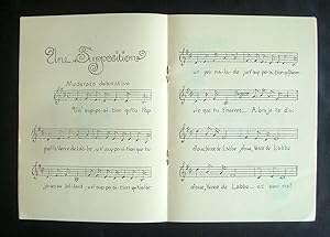 Une Supposition - Chanson folk-lorique - recueillie par René Clair et mise en notation par George...
