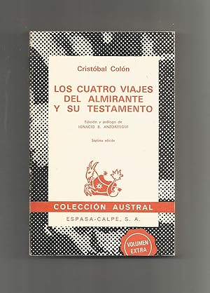 Seller image for Los cuatro viajes del almirante y su testamento. for sale by Librera El Crabo